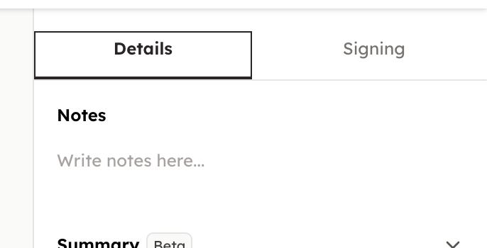 Screenshot 2: By clicking on the document name of the document you want to view, you will get a document card where you can see additional information and