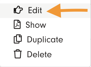 Screenshot 4: If the icon to the left of the document is gray, the document is not yet completed and saved as a draft. You can edit the draft by clicking 