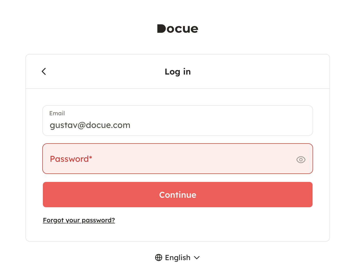 Screenshot 3: 3. Type in your password and choose "Continue".