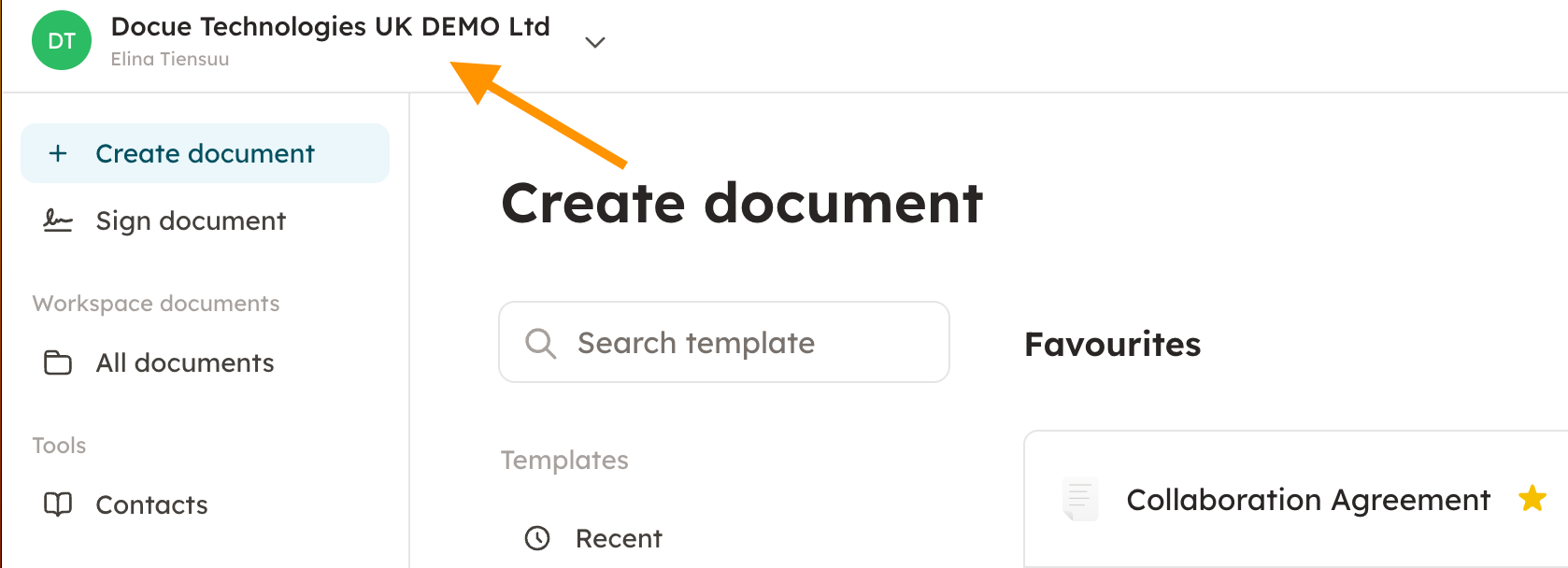 Screenshot 1: 1. Click your account name in the upper left corner.
