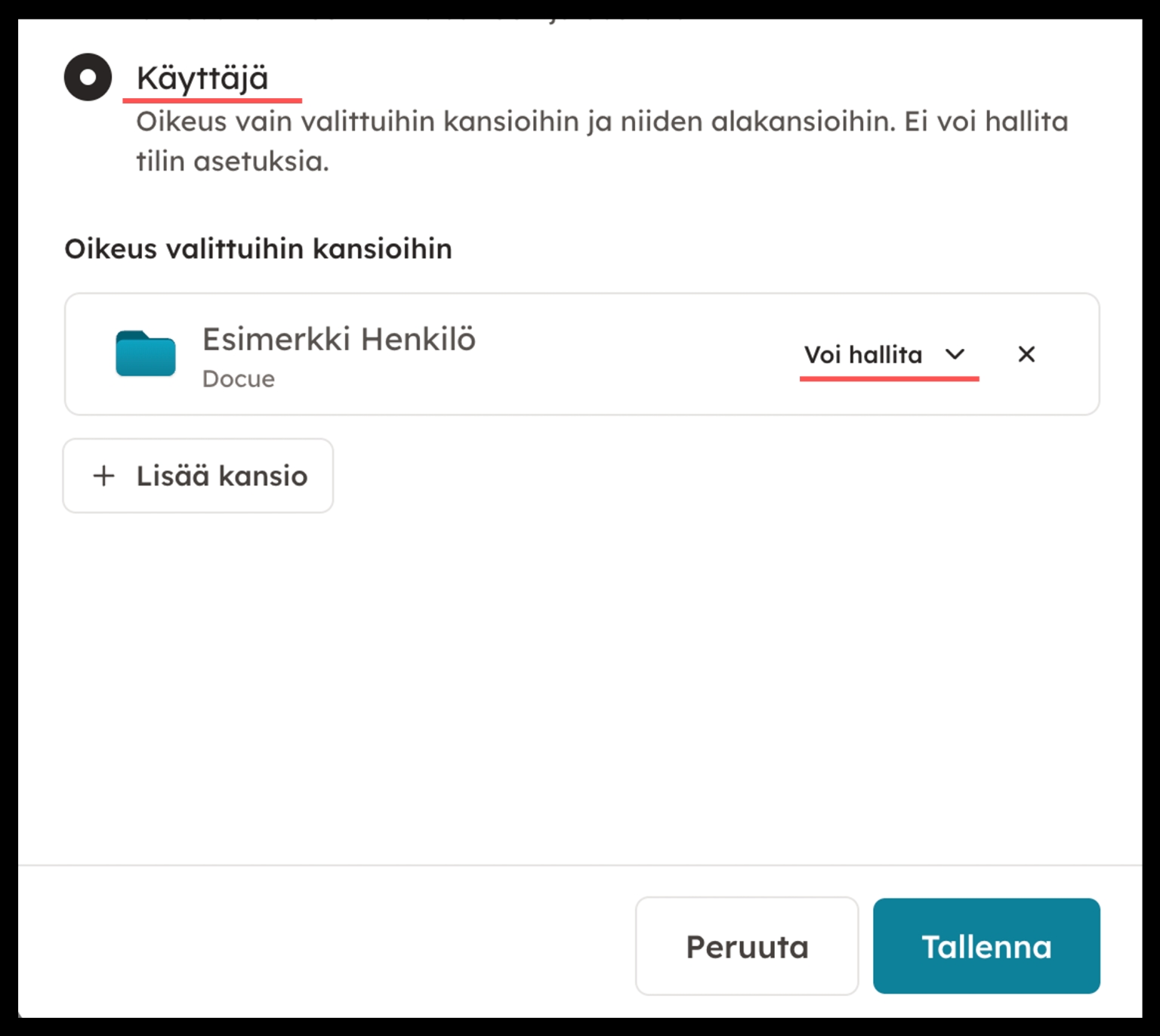 Oikeus omiin asiakirjoihin (2)