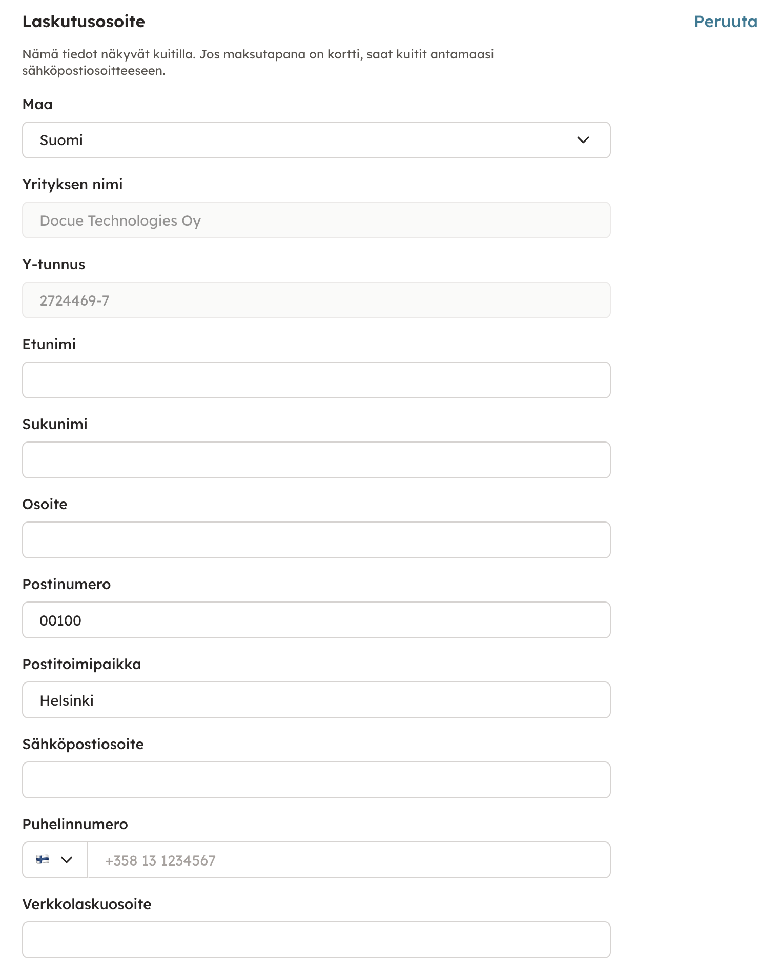 Kuvakaappaus 3: Kun painat Muokkaa, avautuu seuraava näkymä: