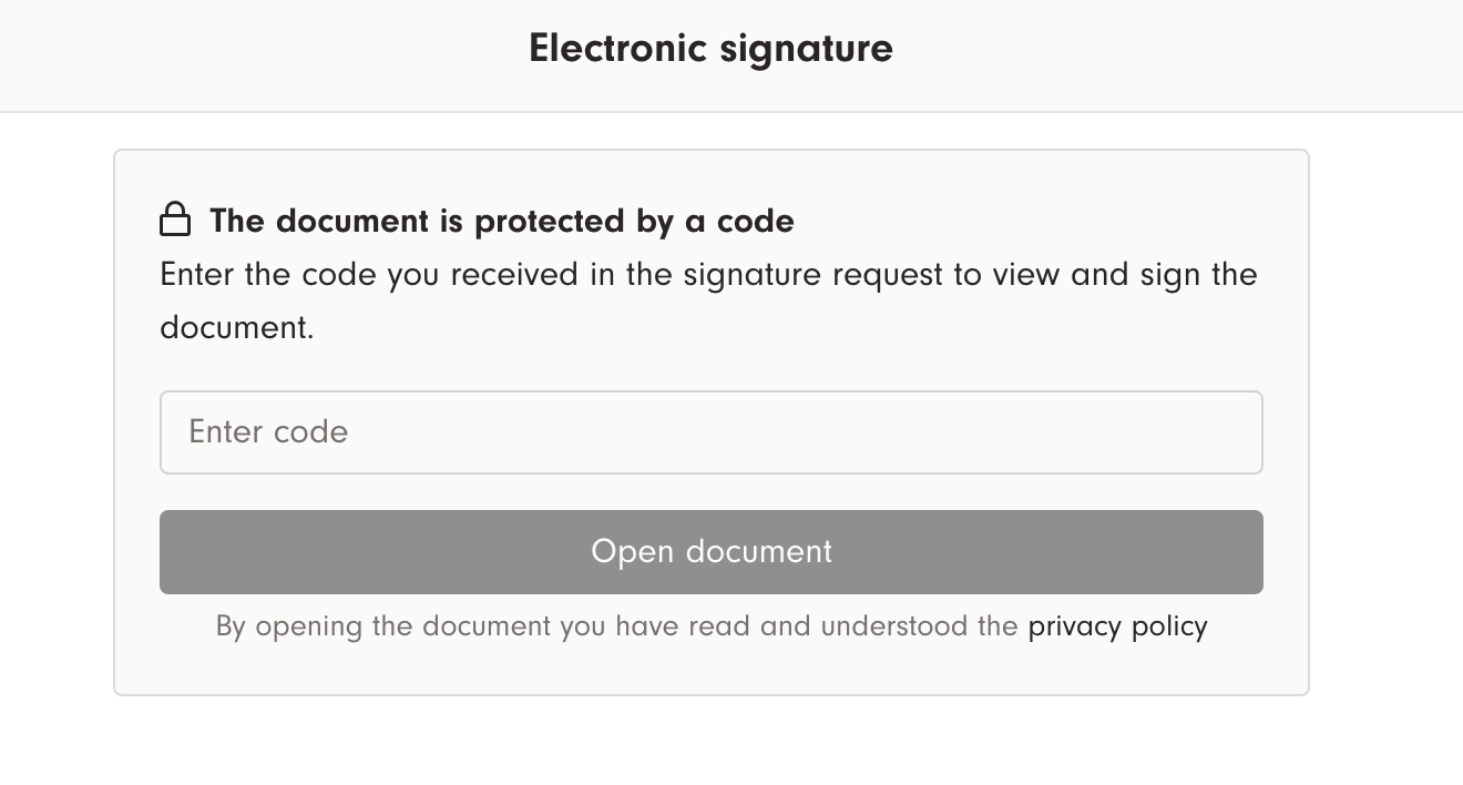 Screenshot 4: Entering the code: