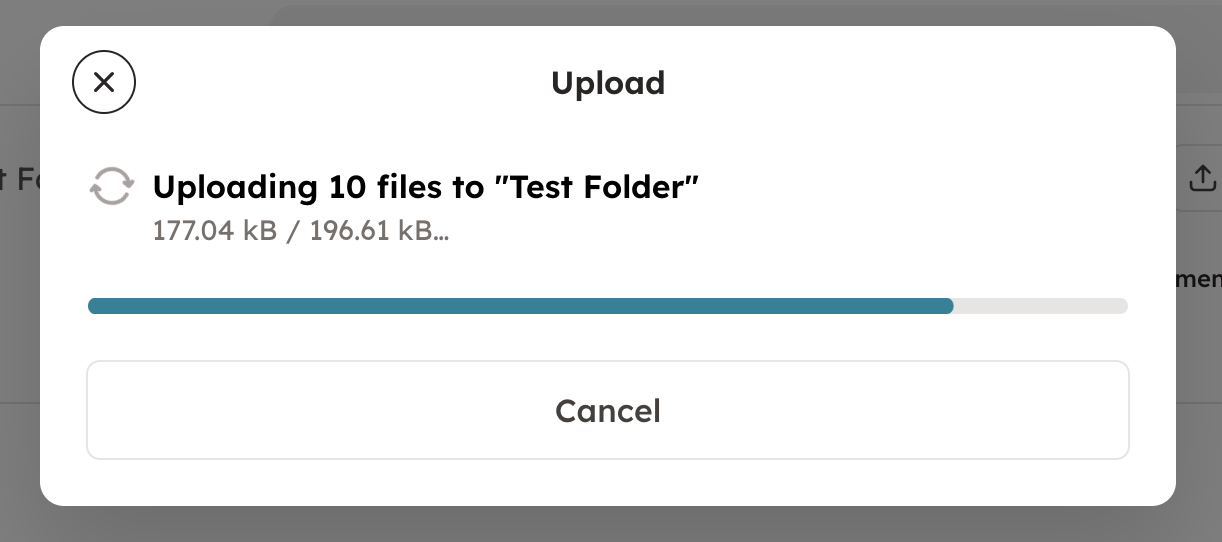 Screenshot 3: 3. Next, choose all the documents that you would like to upload into the service. You can choose up to 50 documents at once!